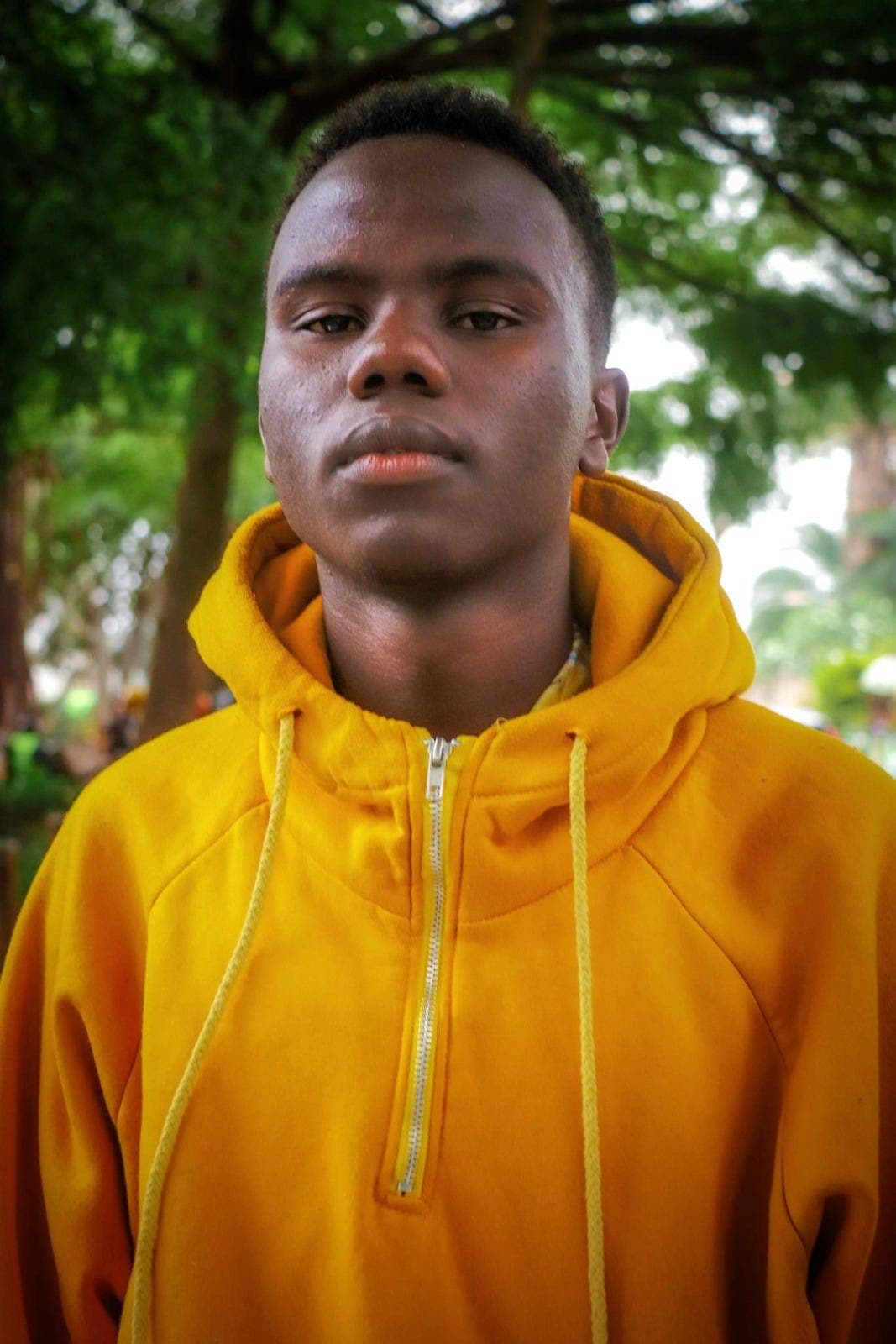 Dafala Dafala, a NairoBits Digital Literacy Programme graduate, at work on graphic design